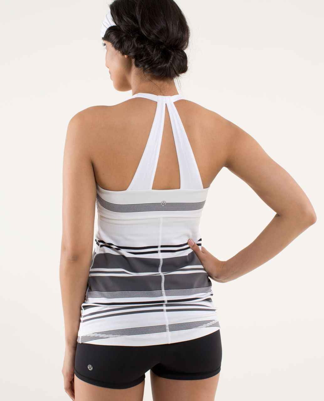 Lululemon Scoop Me Up Tank II - Groovy Stripe Nimbus / White