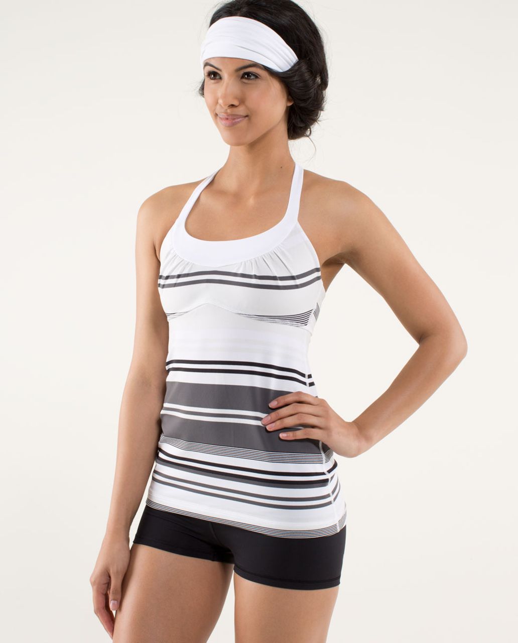 Lululemon Scoop Me Up Tank II - Groovy Stripe Nimbus / White