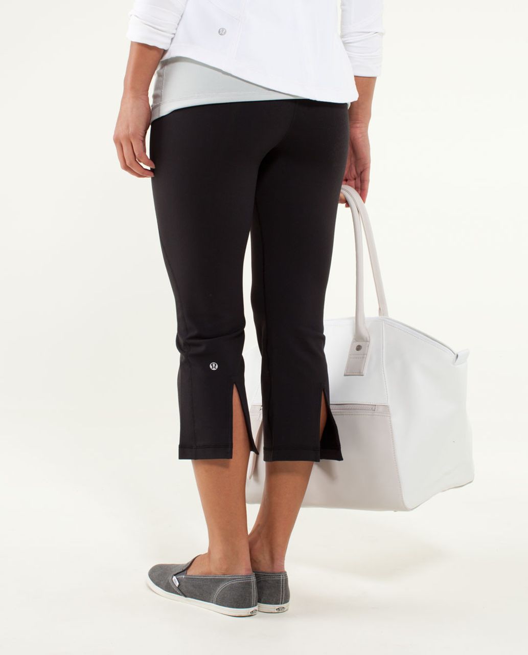 Lululemon Gather & Crow Crop - Black - lulu fanatics