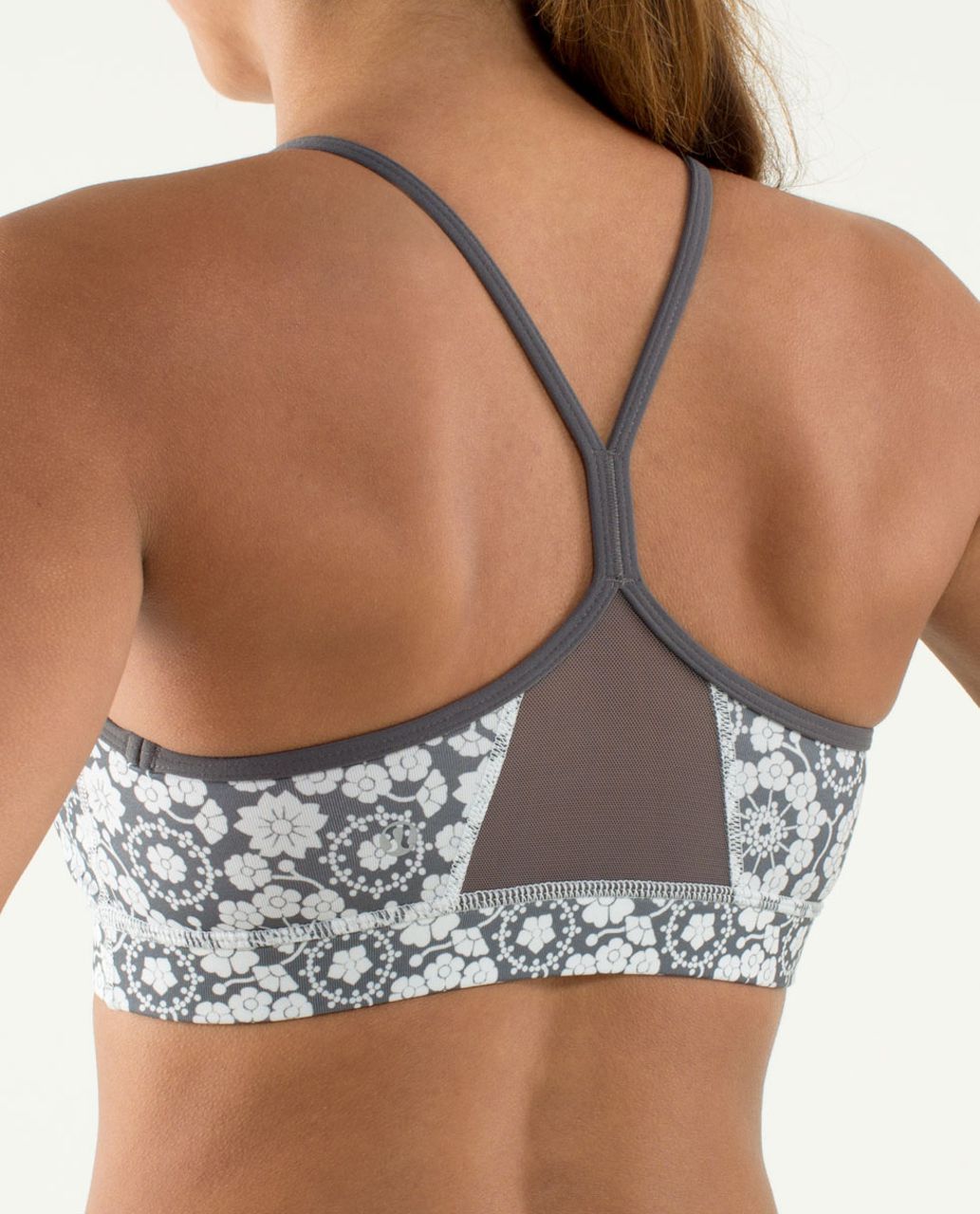 Lululemon Flow Y Bra IV - Twiggy Printed Nimbus / Soot Light