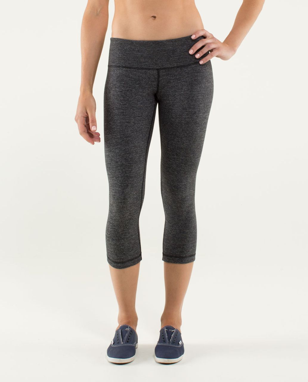 Lululemon Wunder Under Crop *Reversible - Black / Black - lulu