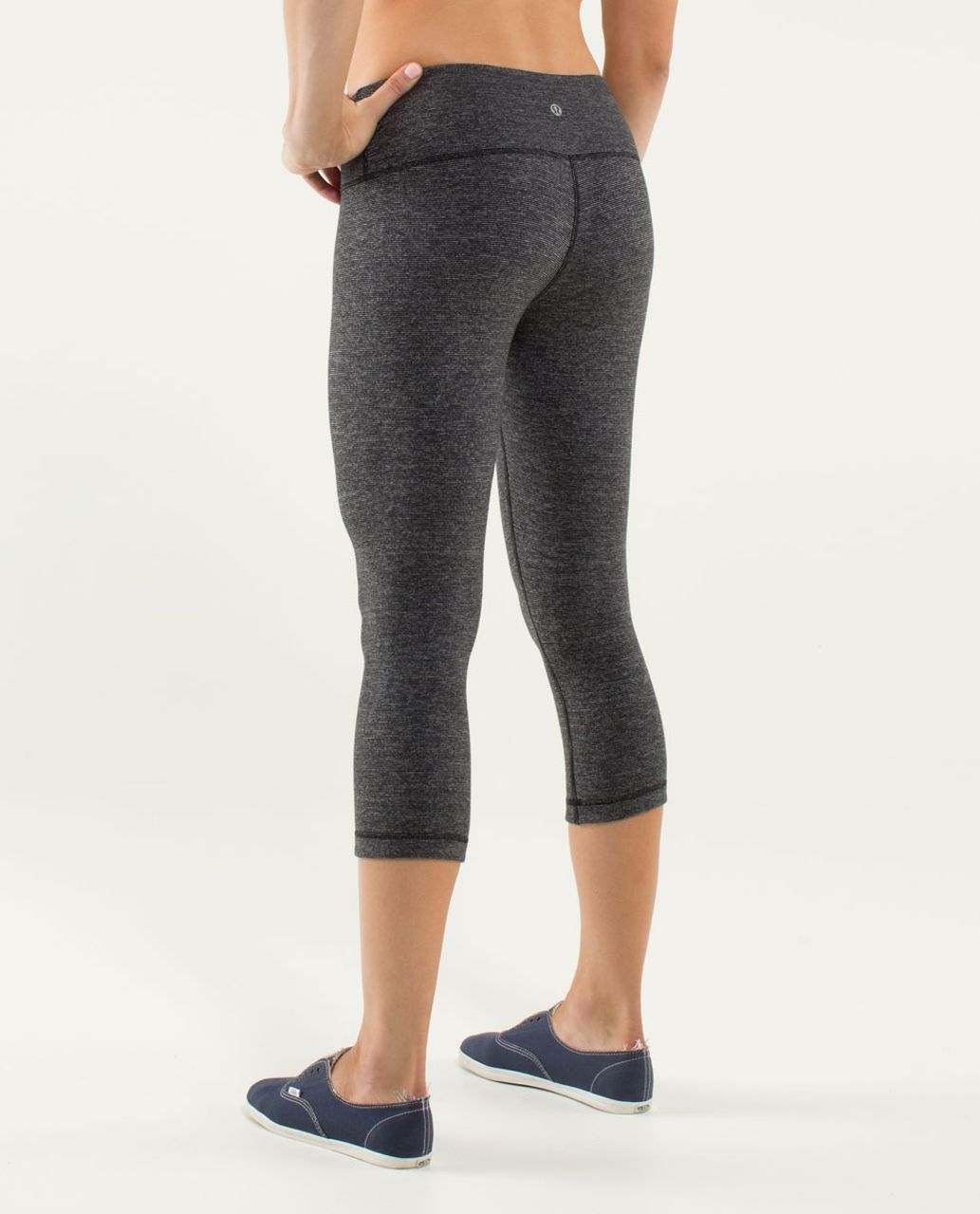 Lululemon Wunder Under Crop *Reversible - Black / Black