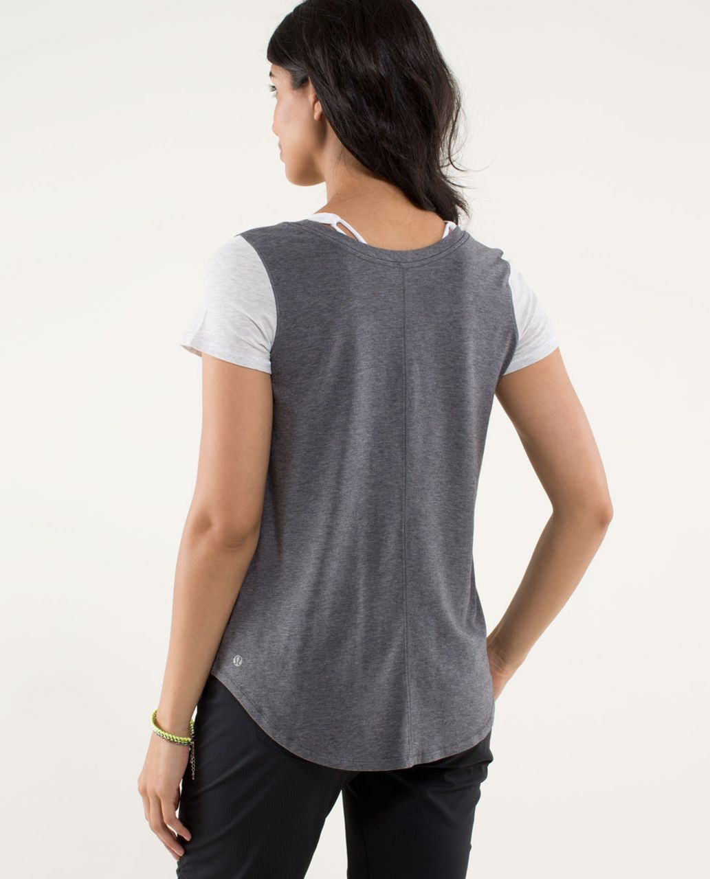 Lululemon Serene Short Sleeve - Soot Light / Nimbus