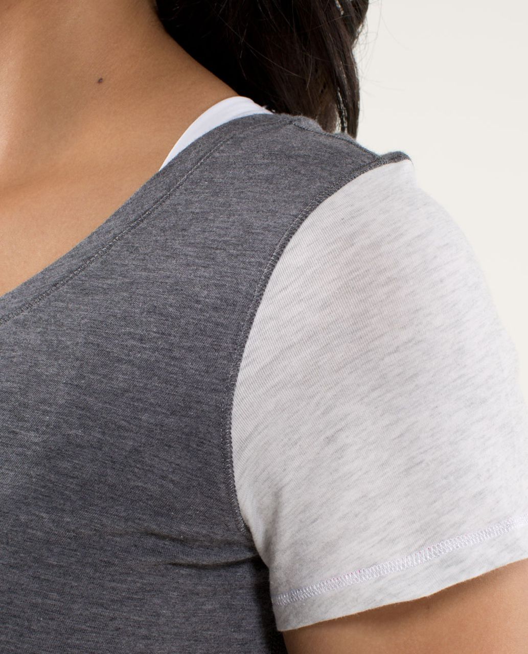 Lululemon Serene Short Sleeve - Soot Light / Nimbus