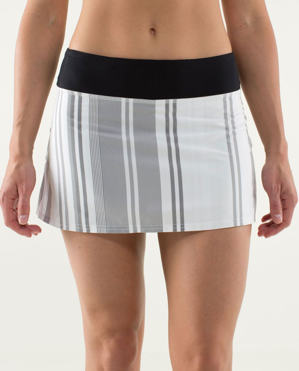 Lululemon Run:  Pace Setter Skirt (Tall) - Groovy Stripe Nimbus / Black