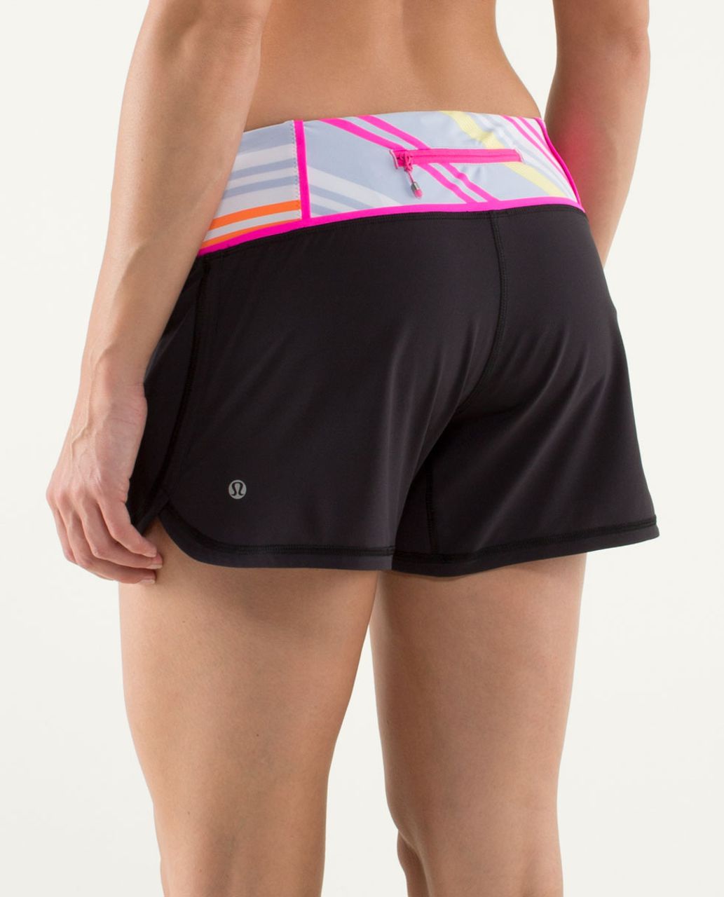 Lululemon Groovy Run Short - Black / Quilt Summer13 7