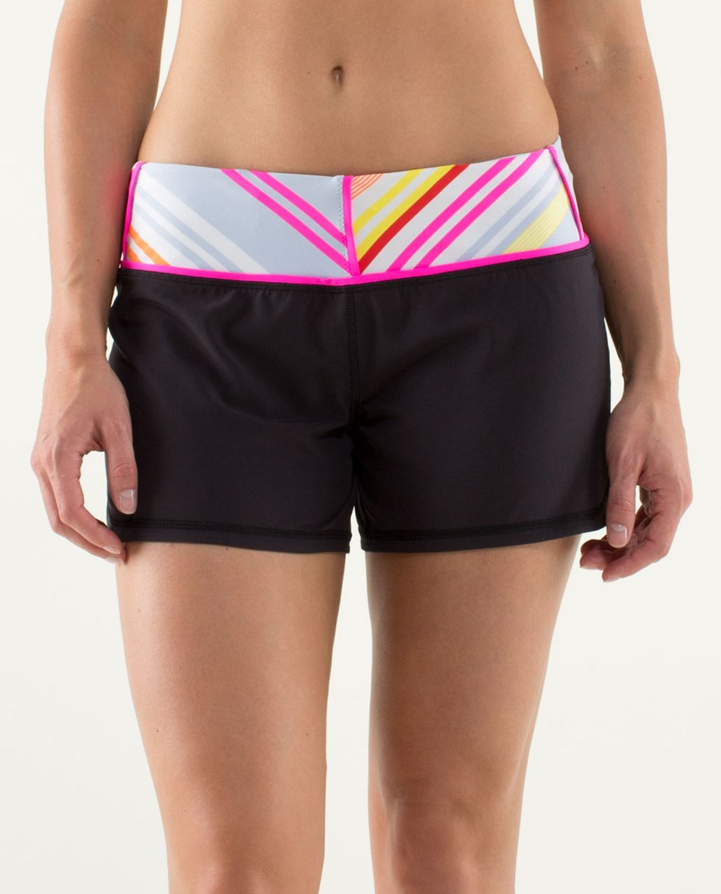 Lululemon Groovy Run Short - Black / Quilt Summer13 7