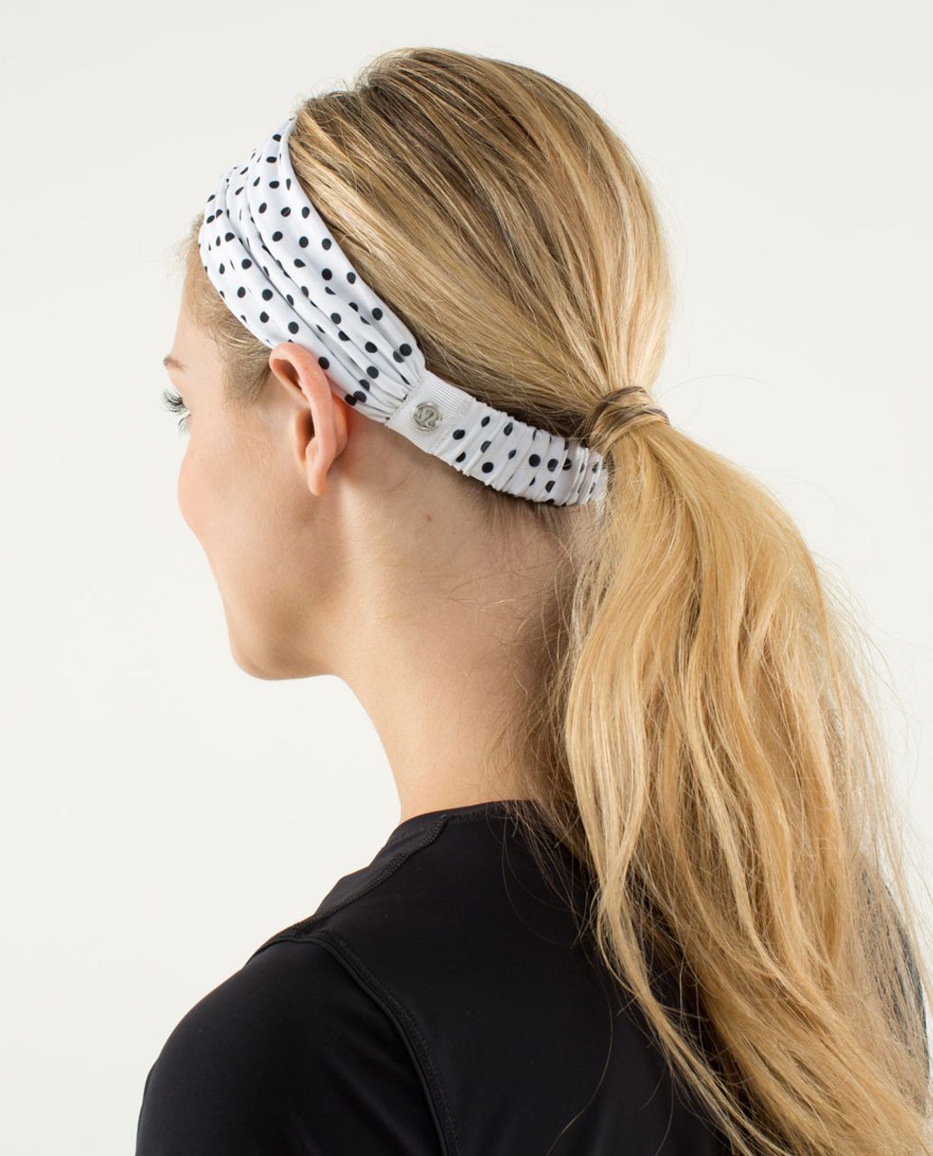 Lululemon Bang Buster Headband *Reversible - Mod Dot Printed Black / White