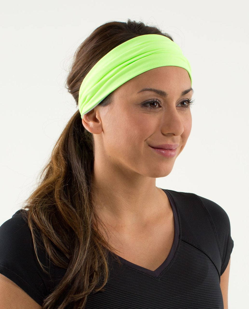 Lululemon Bang Buster Headband *Reversible - Zippy Green / White