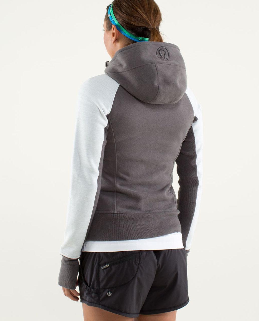 Lululemon Scuba Hoodie *Stretch (Lined Hood) - Soot Light / Commuter Denim