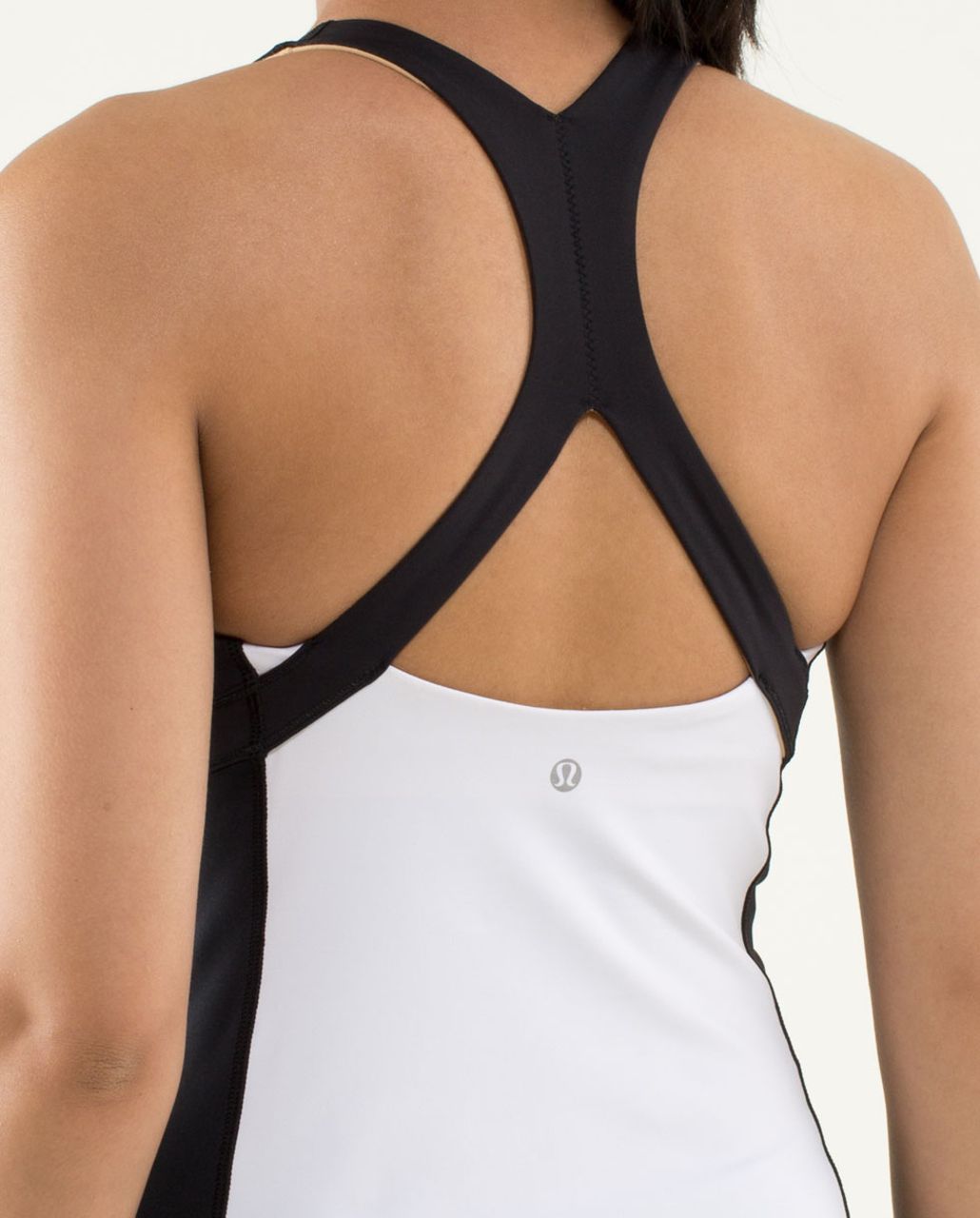 Lululemon Run:  Fast Track Tank - White /  Black