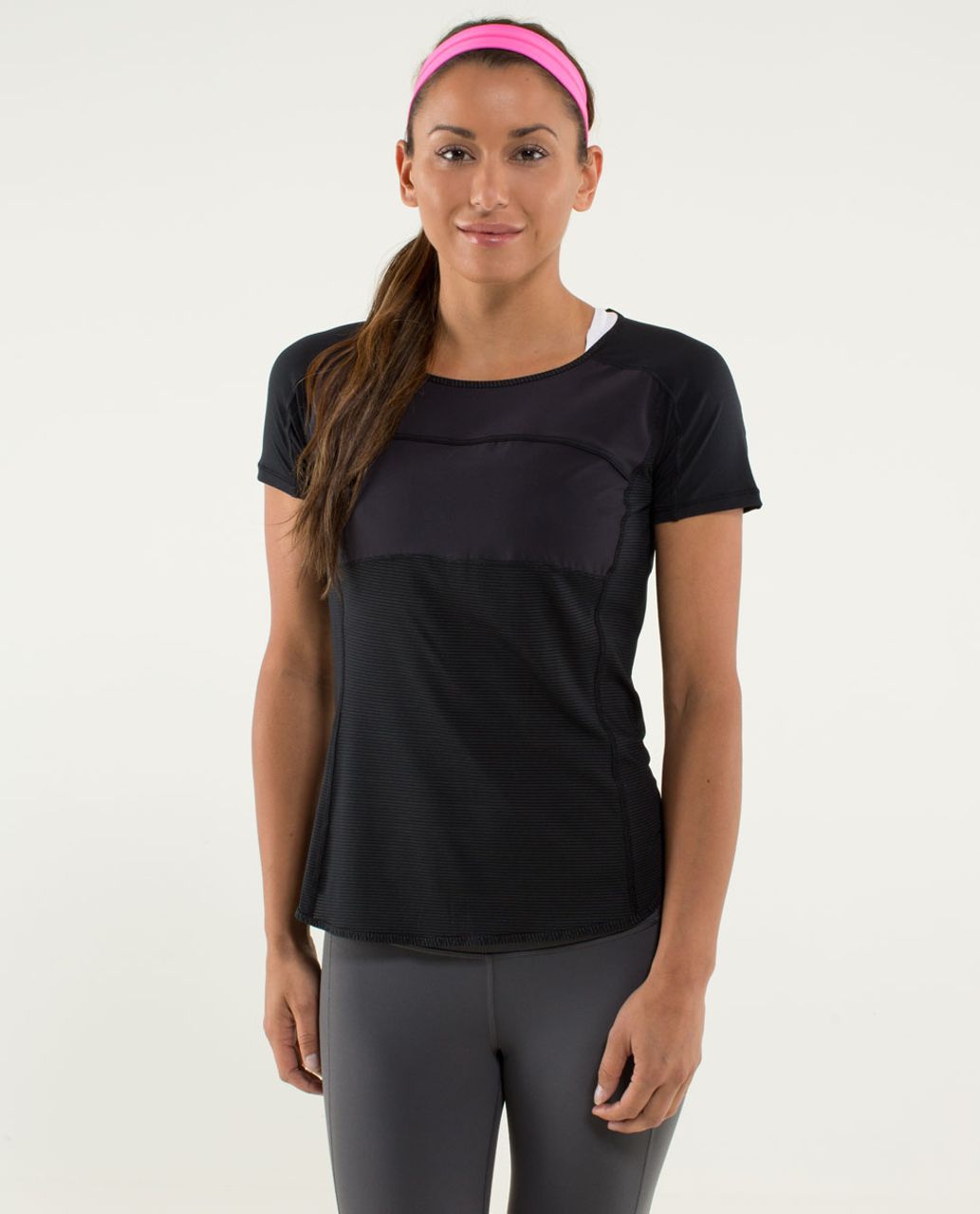 Lululemon Run:  Fast Track Short Sleeve - Black