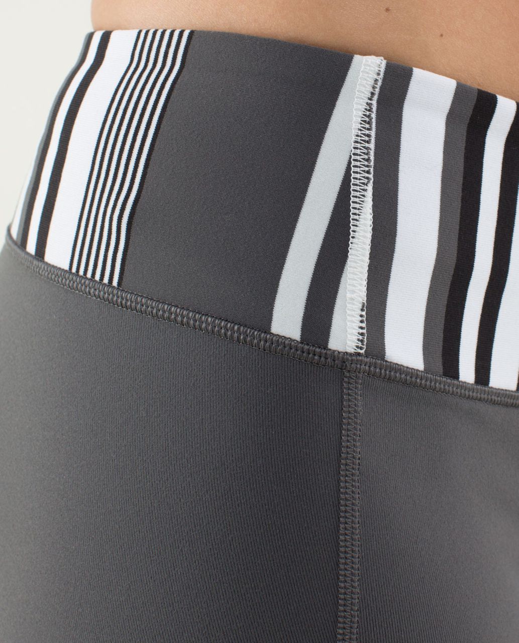 Lululemon Gather & Crow Crop - Soot Light / Groovy Stripe Nimbus