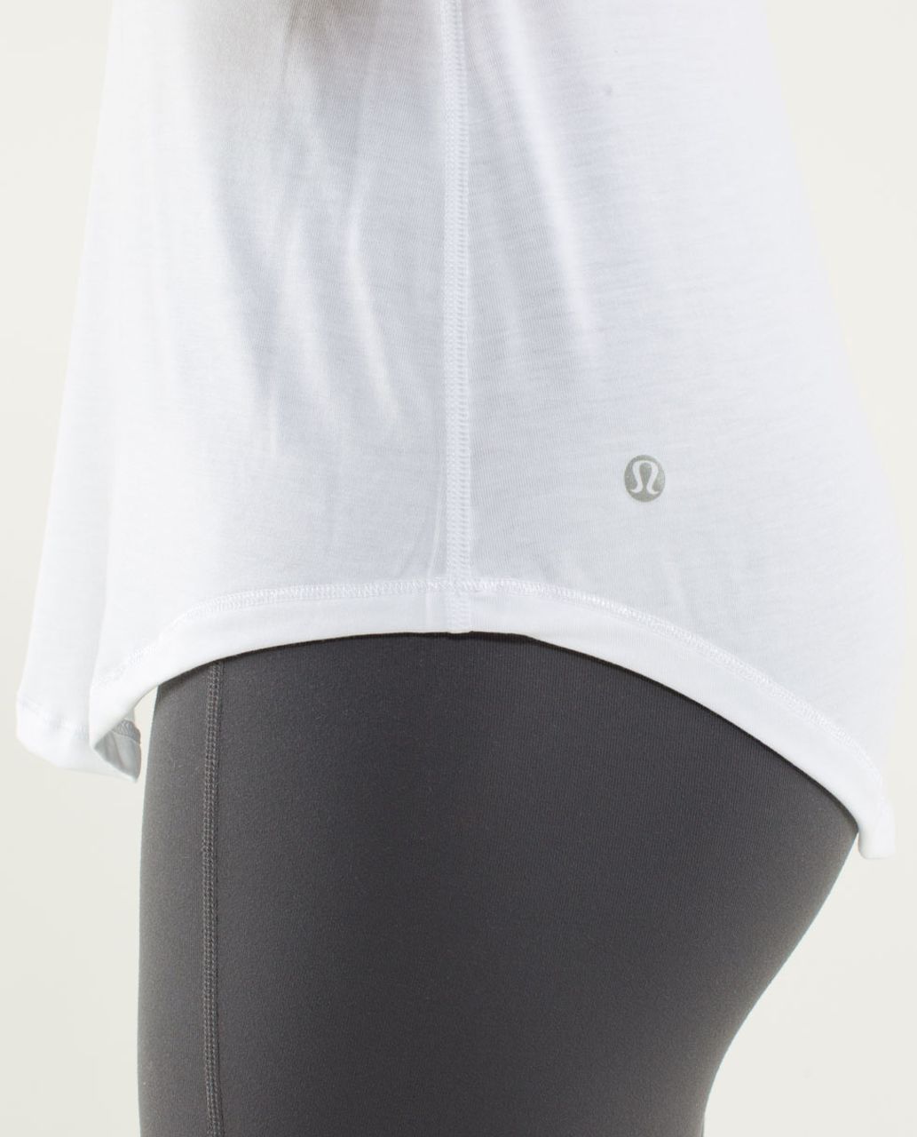 Lululemon Digni Tee Long Sleeve - White / Tonka Stripe White