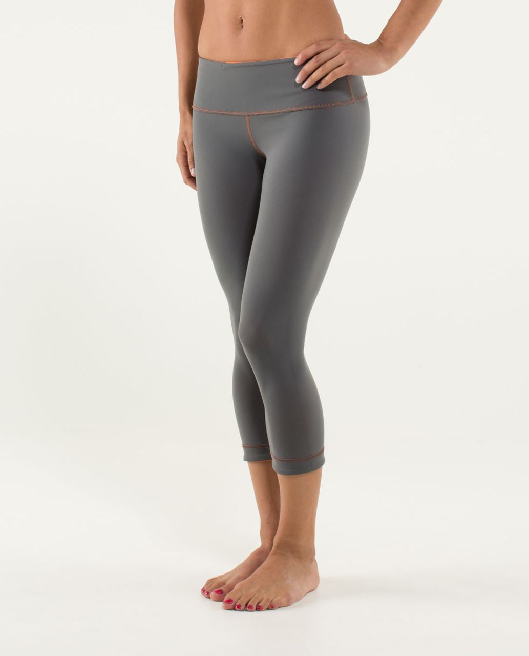 Lululemon Wunder Under Crop *Reversible - Soot Light / Pizzaz