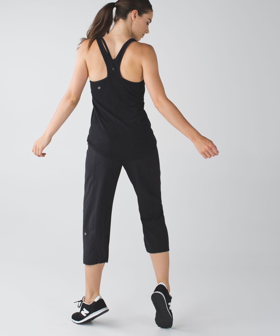 Lululemon Step Lively Crop - Black - lulu fanatics