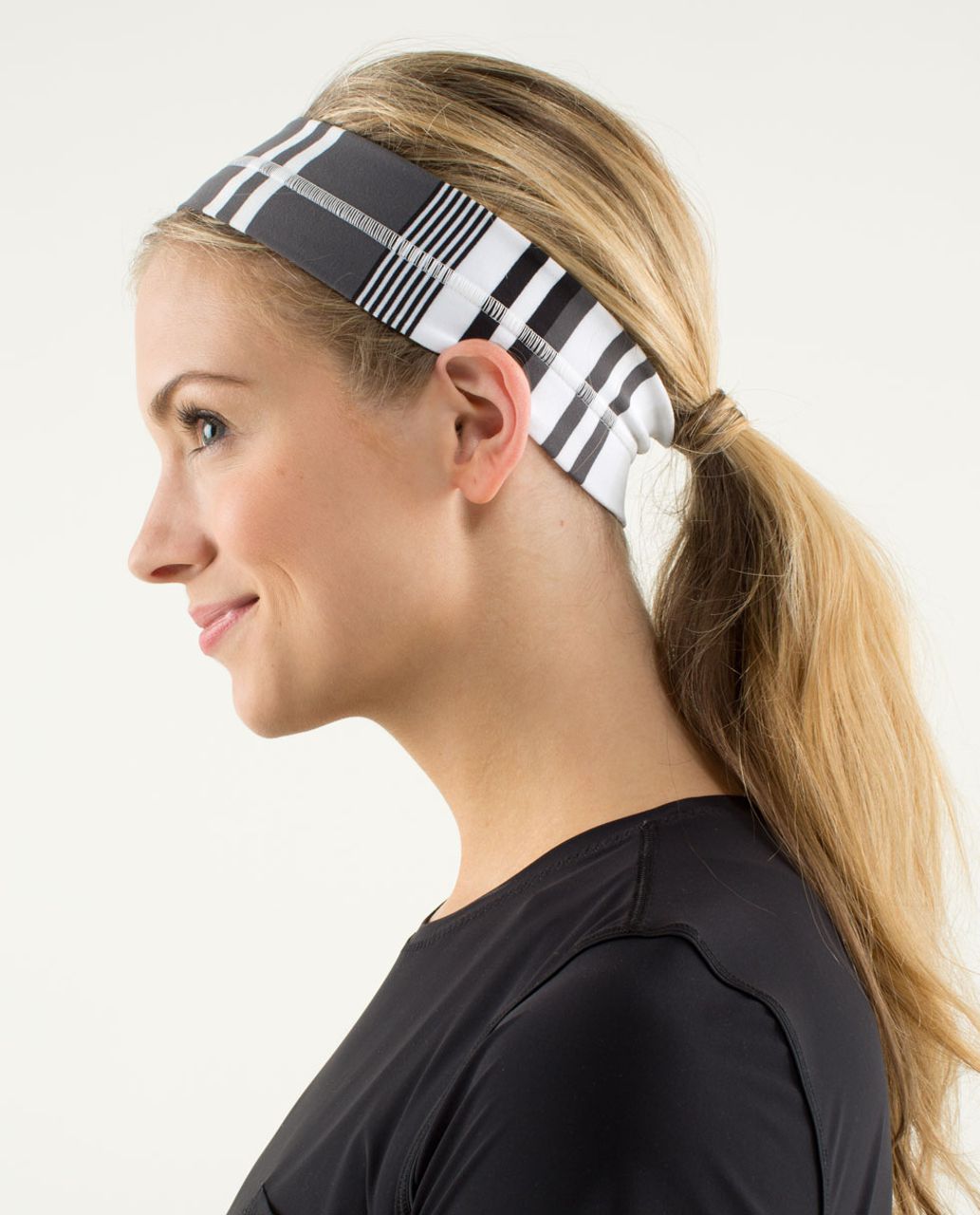 Lululemon Fly Away Tamer Headband - Groovy Stripe Nimbus