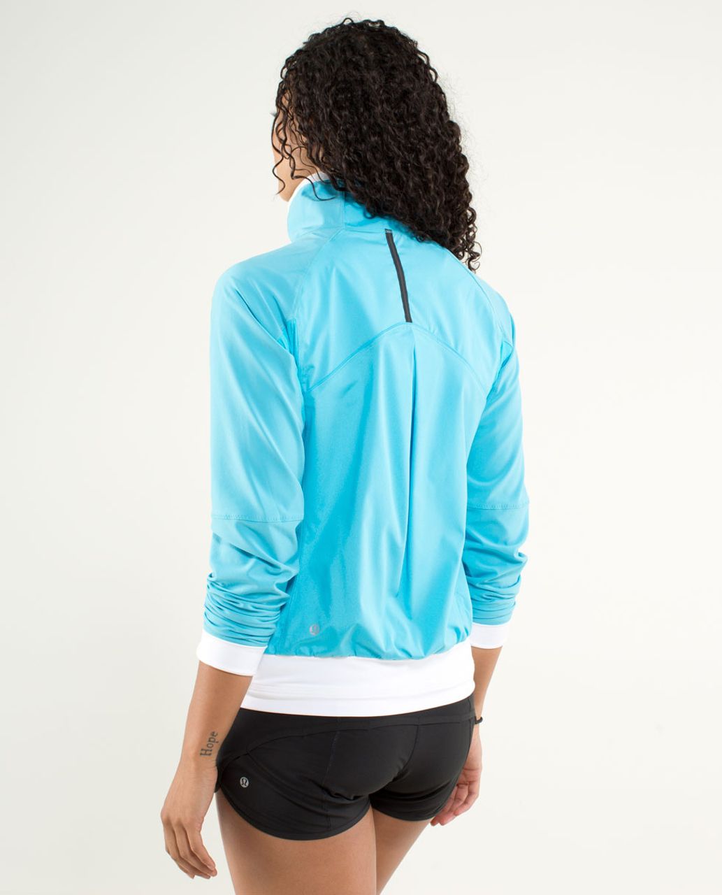 Lululemon Run:  Track Attack Jacket - Spry Blue / White