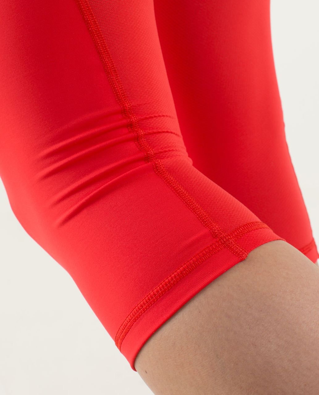 Lululemon Run:  Mod Moves Crop - Love Red / Mod Dot Printed Black