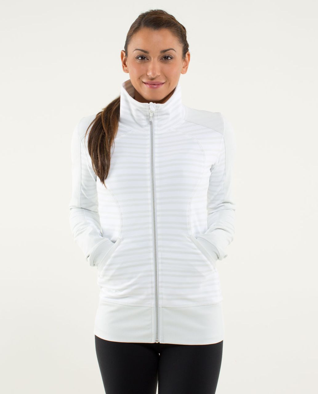 Lululemon Contempo Jacket - Twin Stripe Nimbus / Nimbus