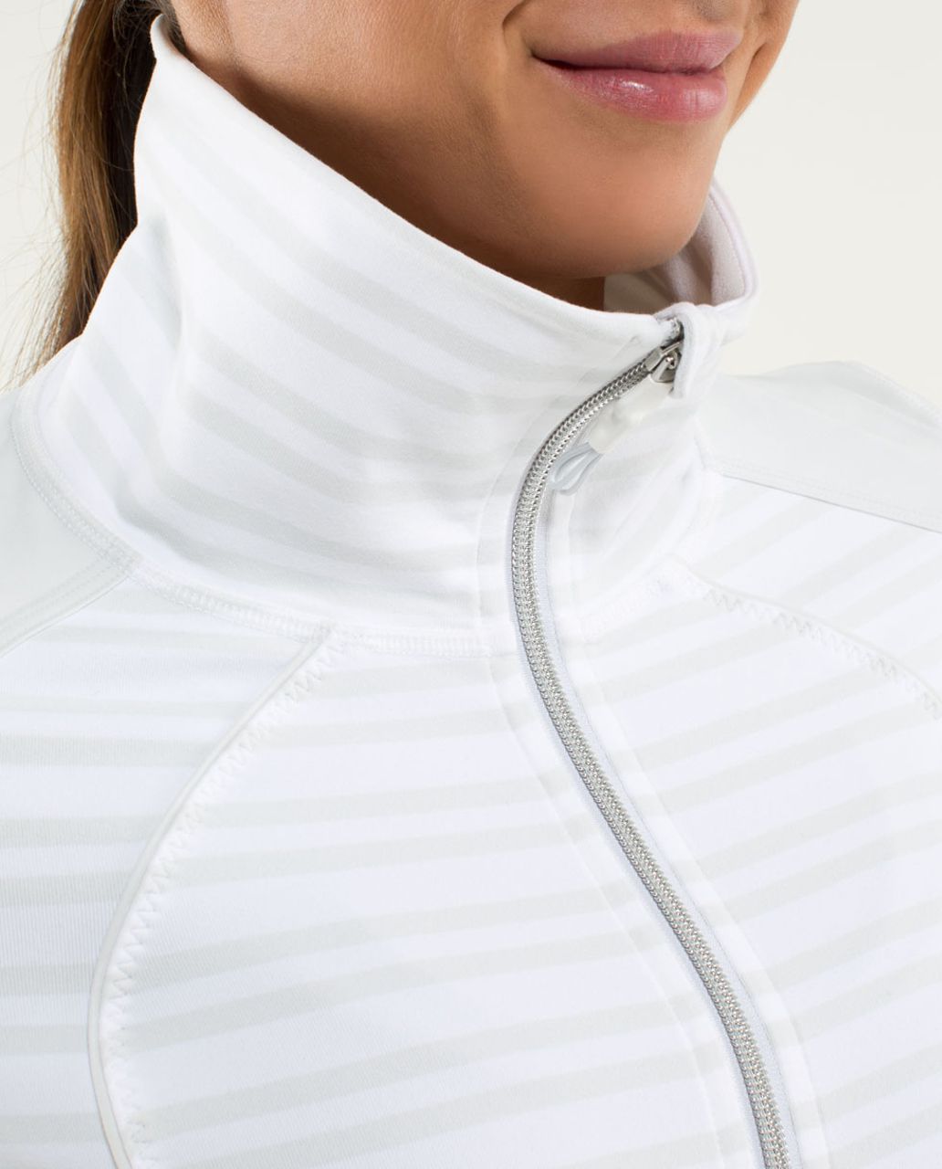 Lululemon Contempo Jacket - Twin Stripe Nimbus / Nimbus