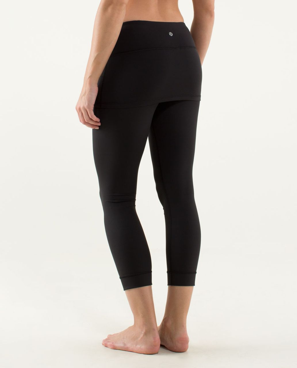 Lululemon A Go Go Crop - Black / Mod Dot Printed