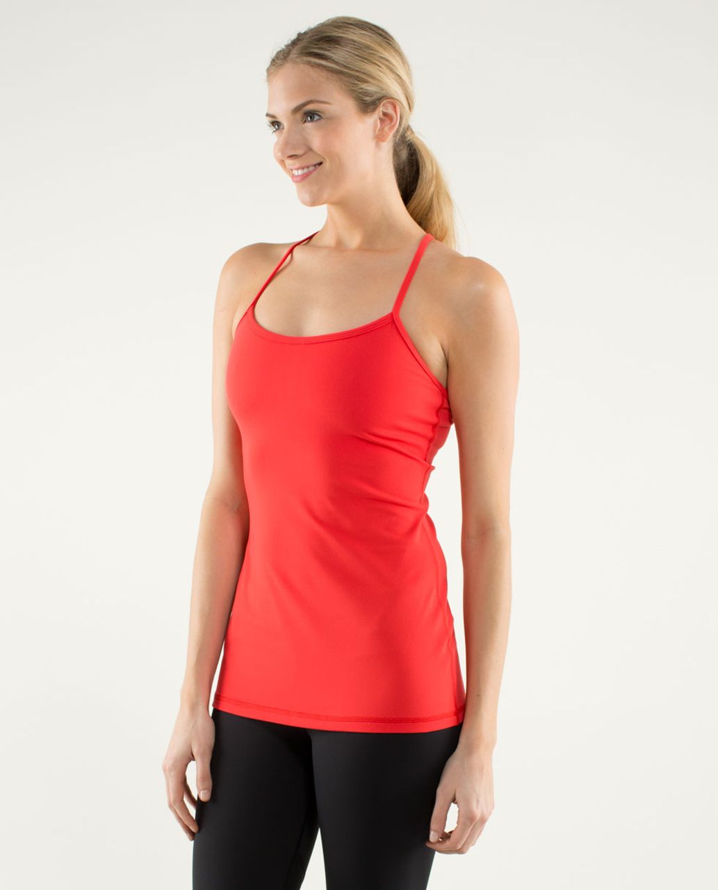 Lululemon Power Y Tank *Luon Light - Love Red