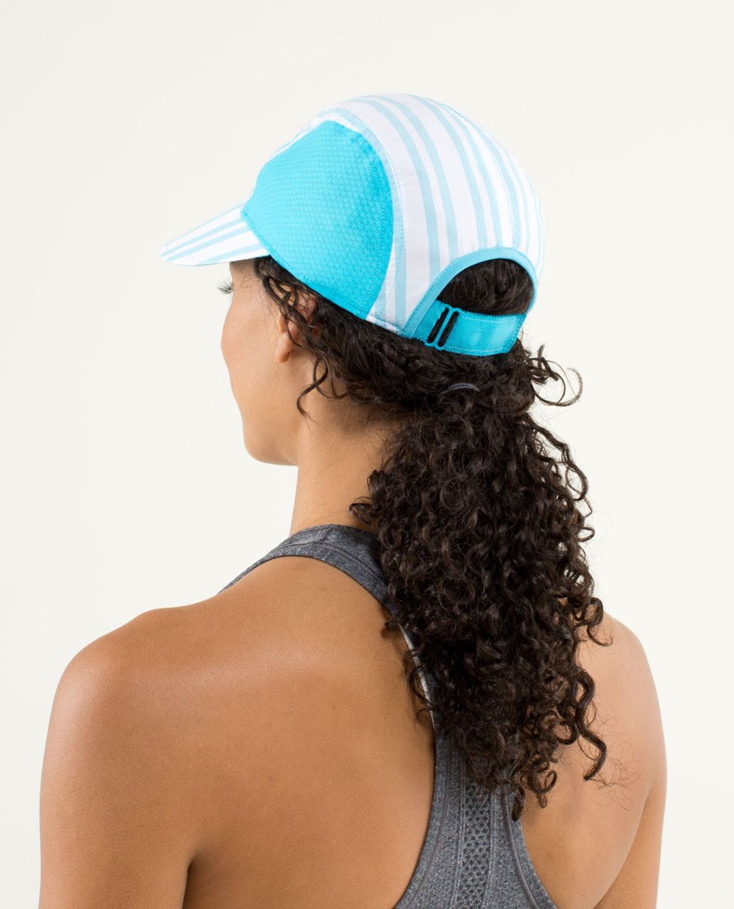 Lululemon Sun Chaser Run Hat - Twin Stripe Spry Blue / Spry Blue