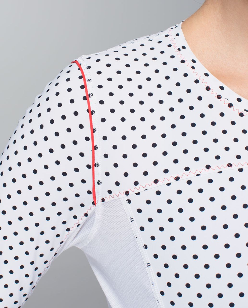 Lululemon Runbeam Long Sleeve - Mod Dot Printed Black / White