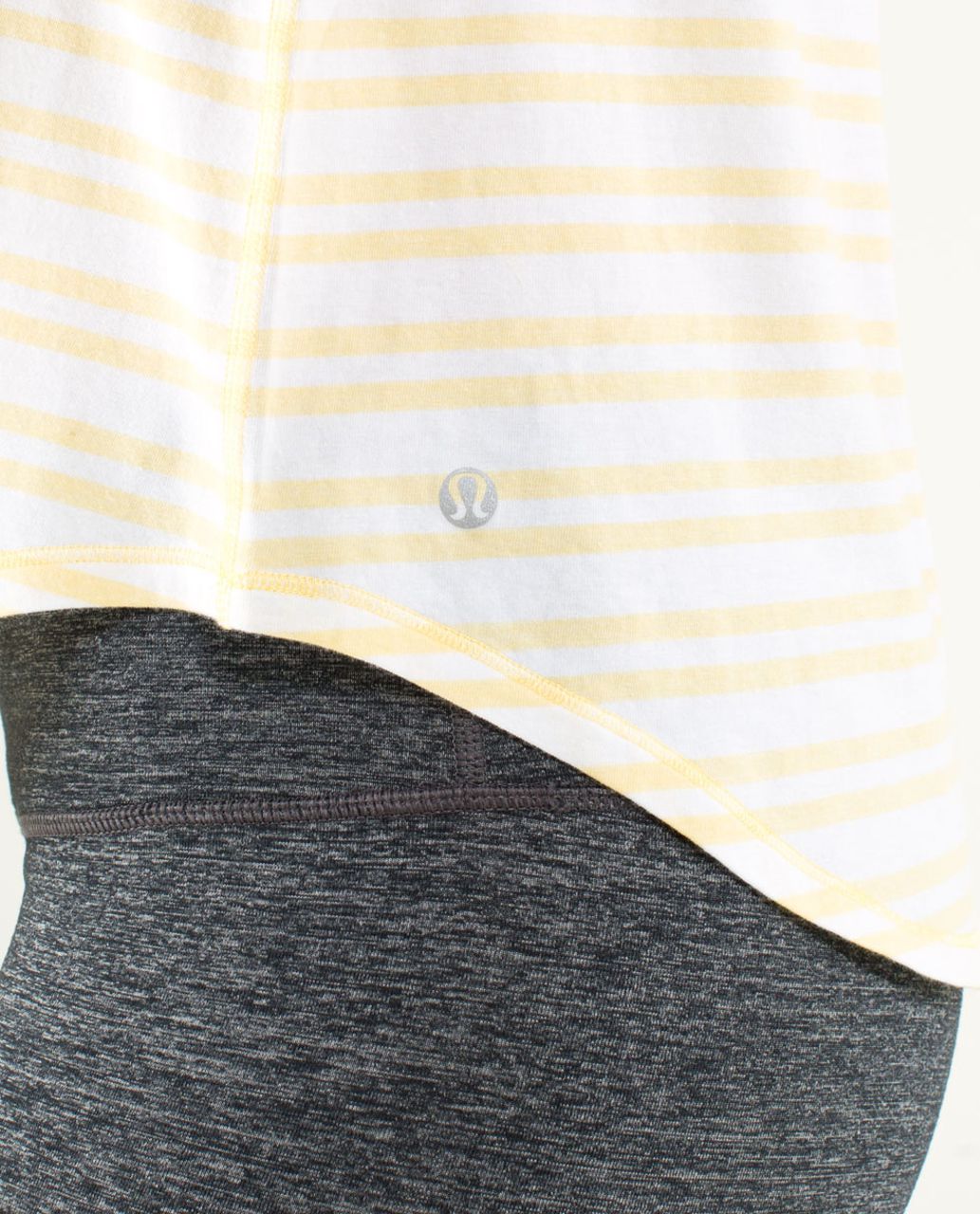 Lululemon Serene Short Sleeve - Twin Stripe Heather Sizzle / Sizzle / Spry Blue