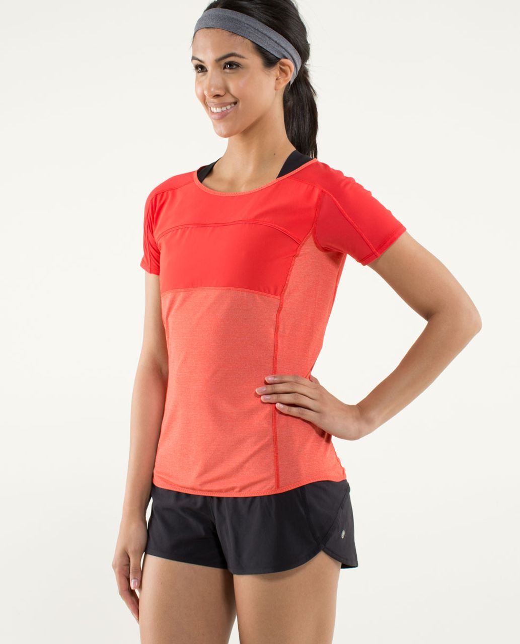 Lululemon Run:  Fast Track Short Sleeve - Love Red