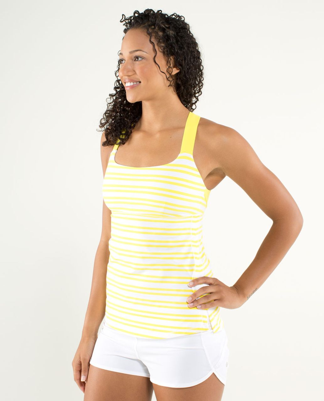 Lululemon Track And Train Tank - Twin Stripe Sizzle / Sizzle