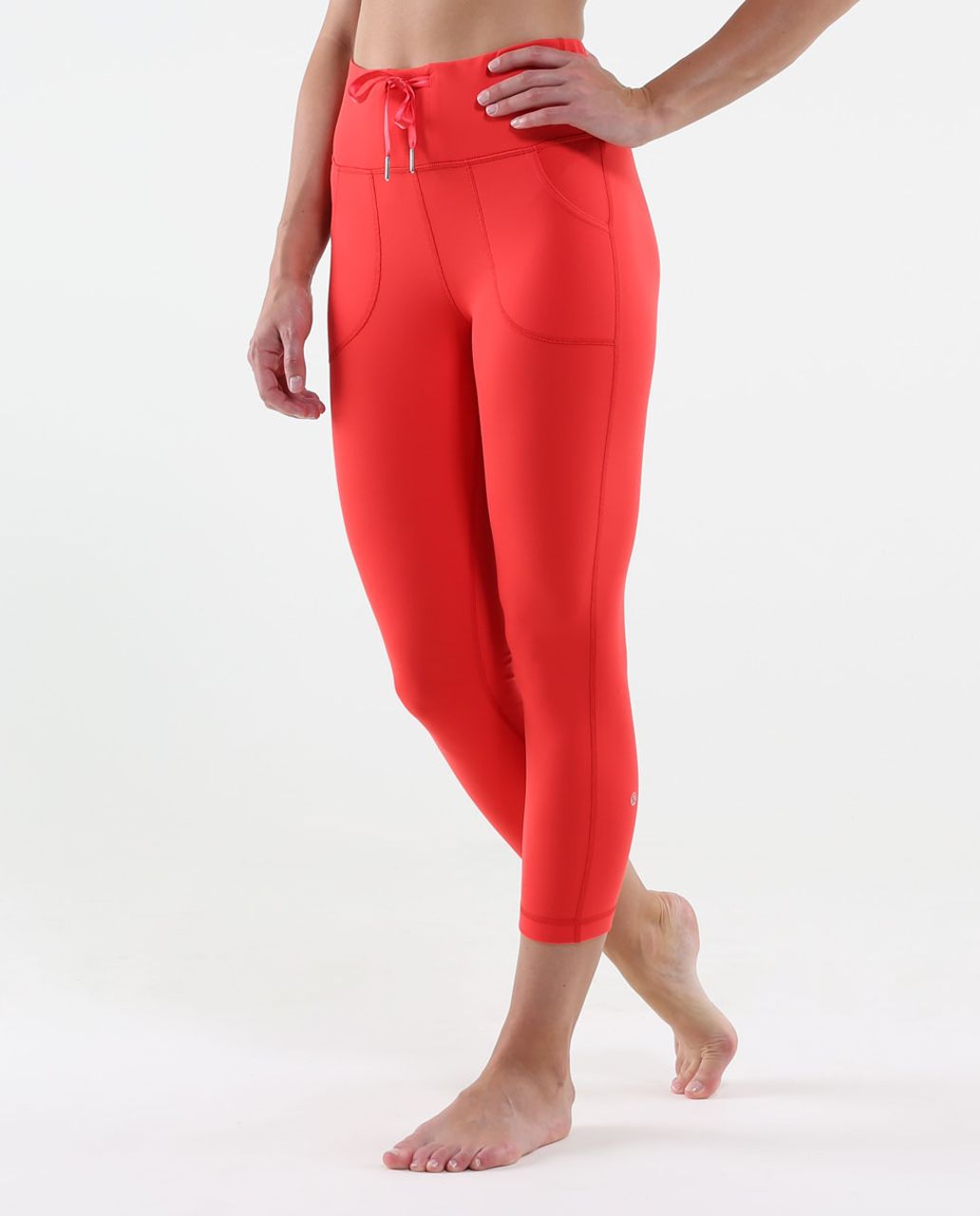 red lulu leggings