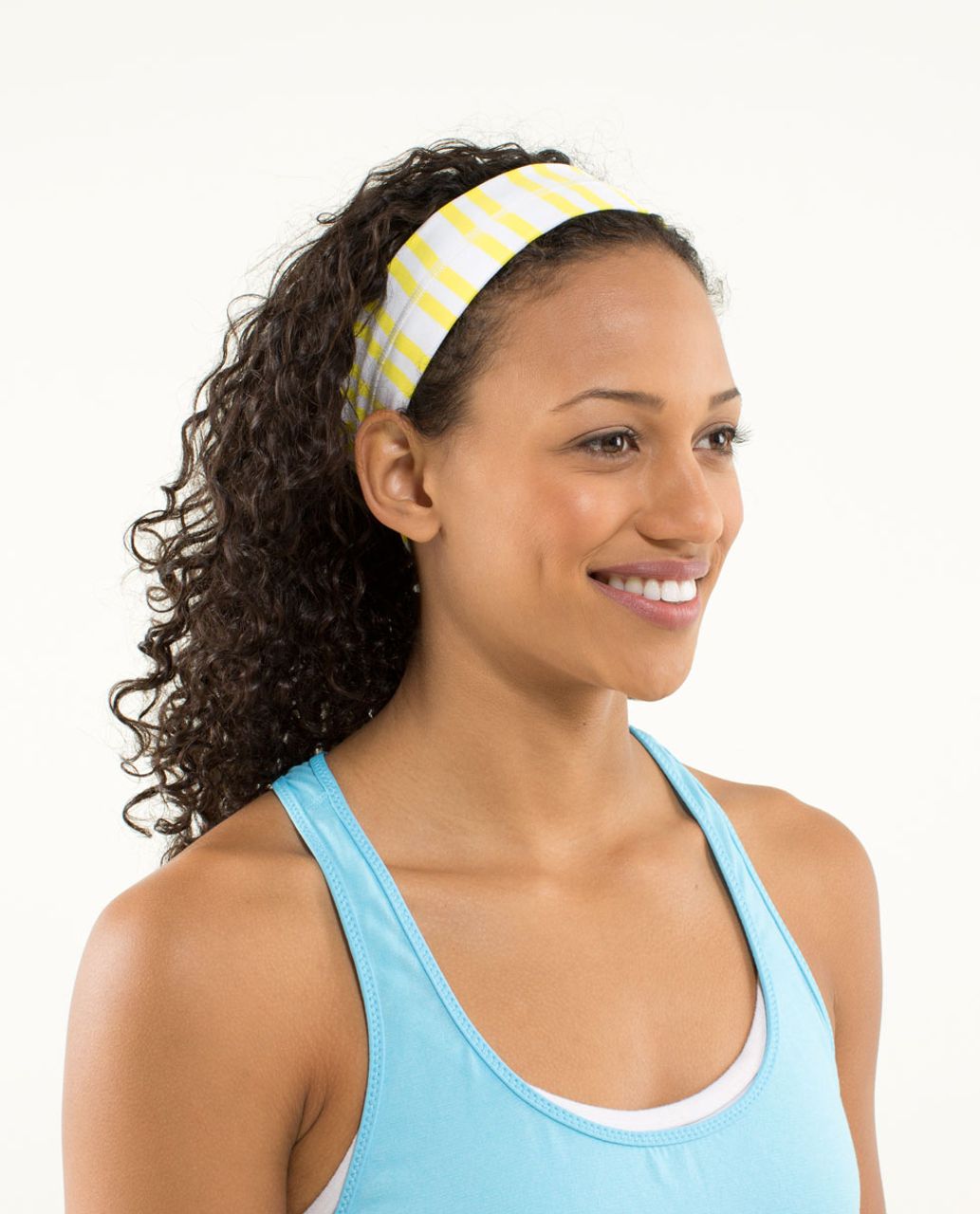 Lululemon Fly Away Tamer Headband - Twin Stripe Sizzle