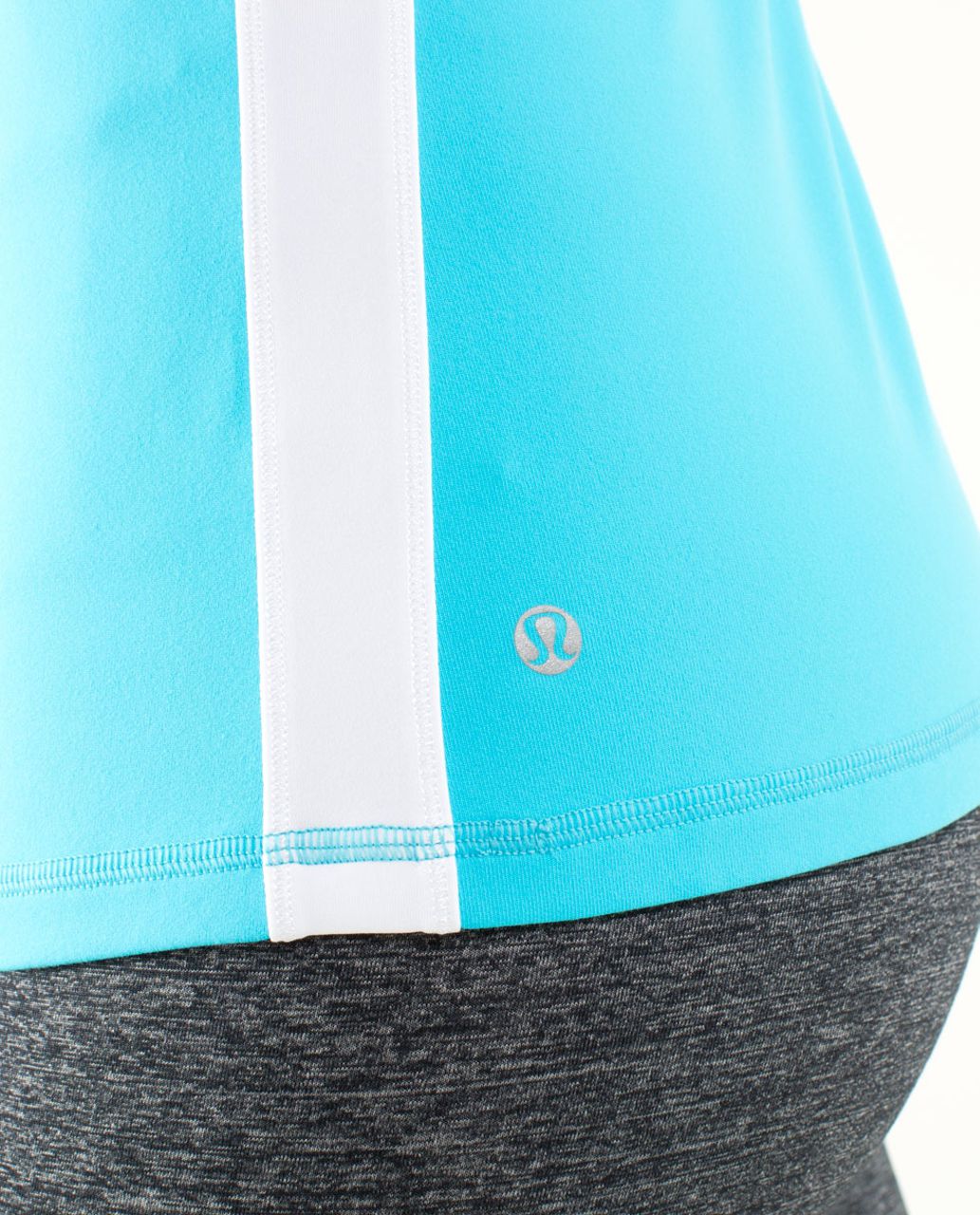 Lululemon Hip To Be Zen Halter - Spry Blue / White