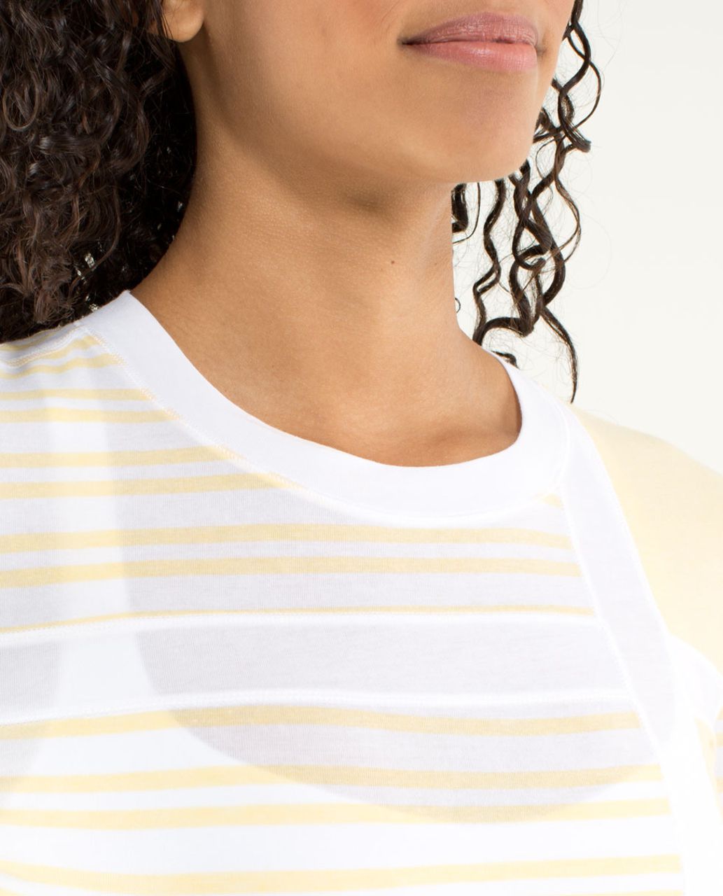 Lululemon Promenade Long Sleeve - Twin Stripe Heather Sizzle / White / Sizzle