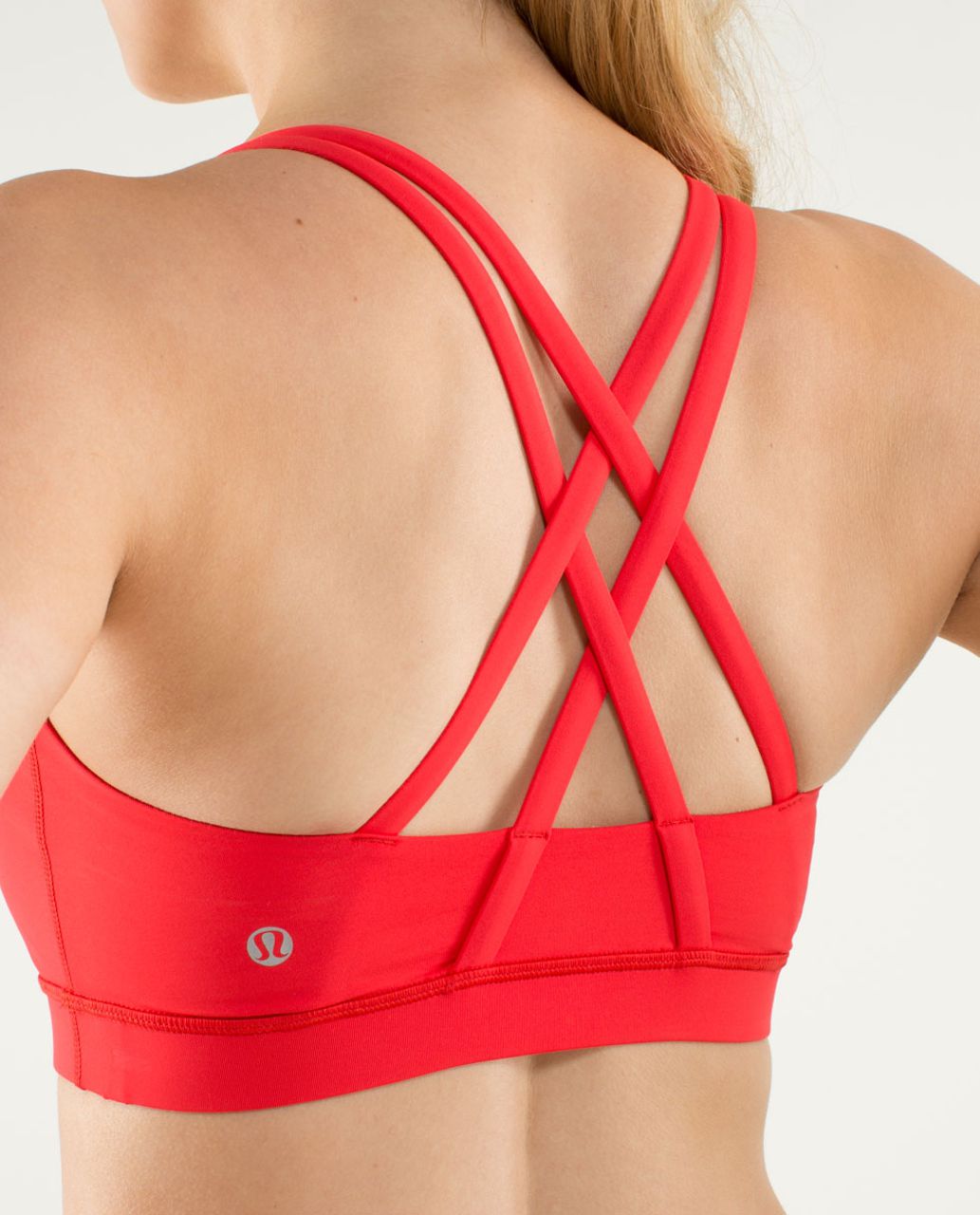 Lululemon Hotty Hot and Energy Bra in Carnation Red