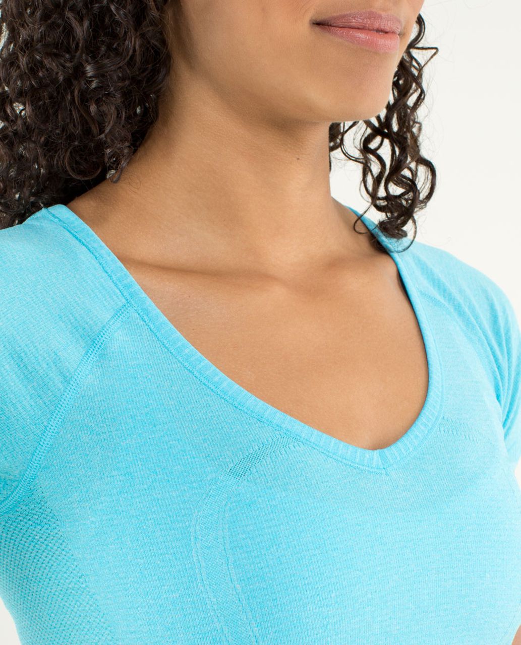 Lululemon Run:  Swiftly Tech V Neck - Spry Blue