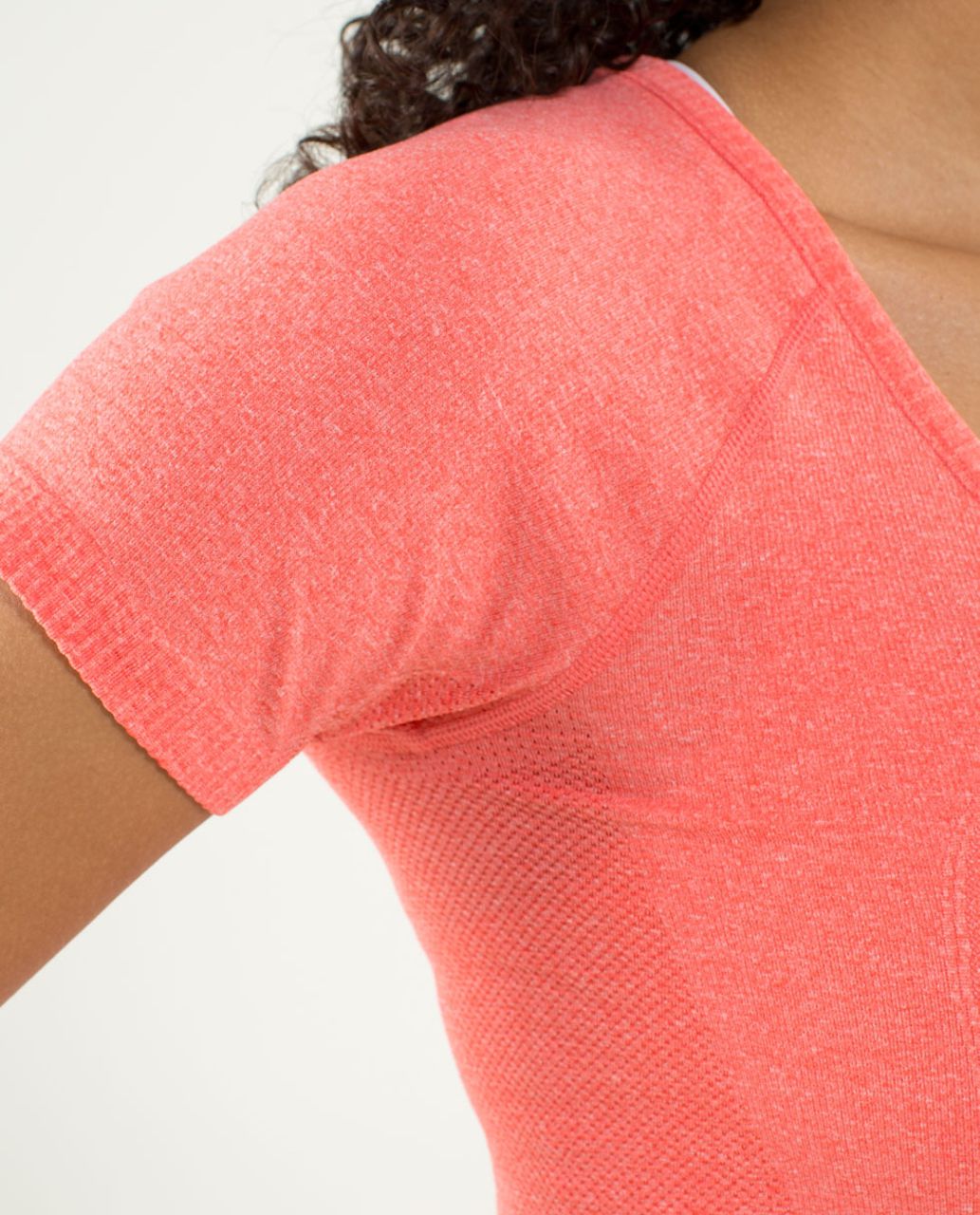 Lululemon Run:  Swiftly Tech V Neck - Love Red