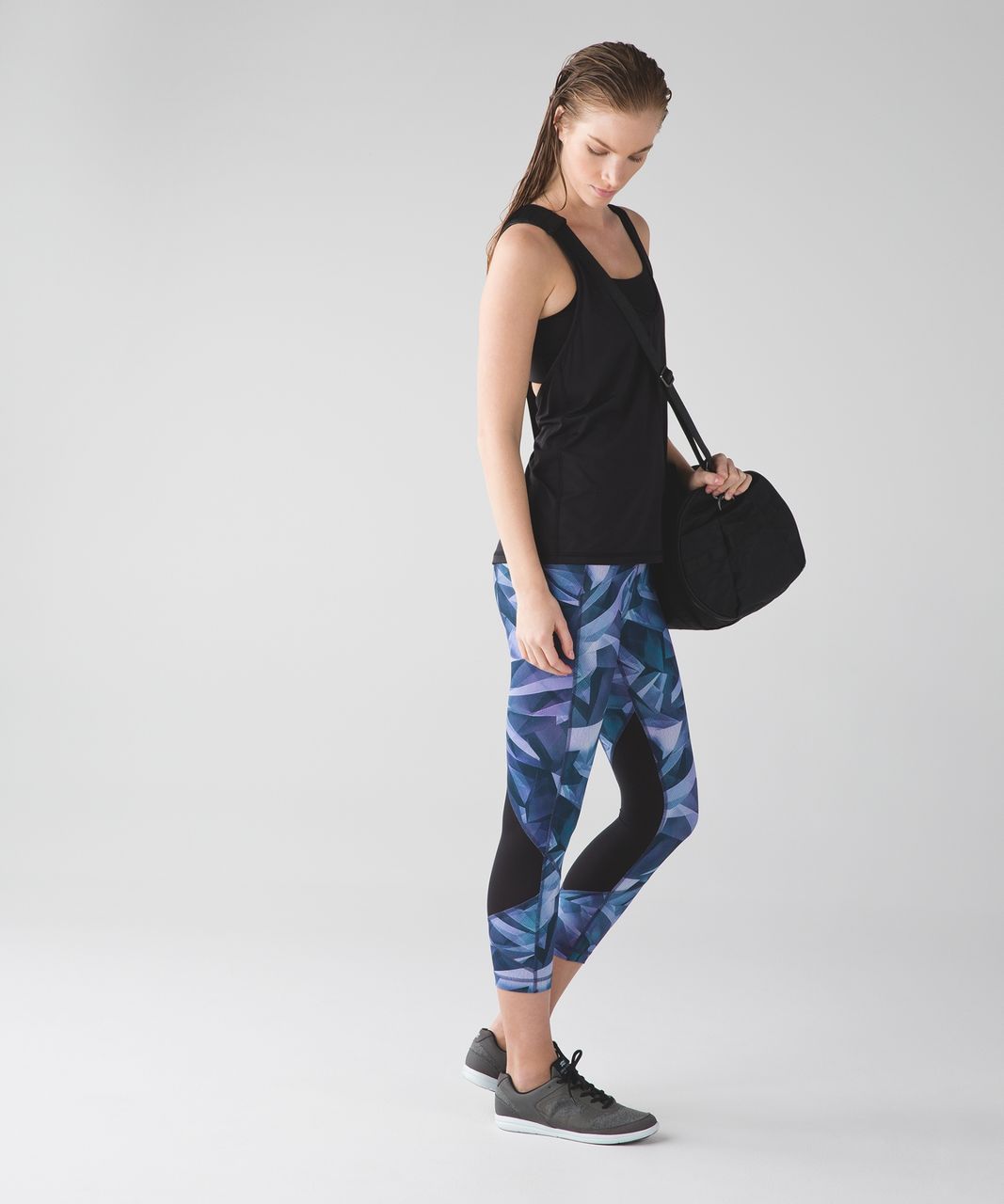 Lululemon Pace Rival Crop *Full-On Luxtreme - Pretty Prism Multi / Black