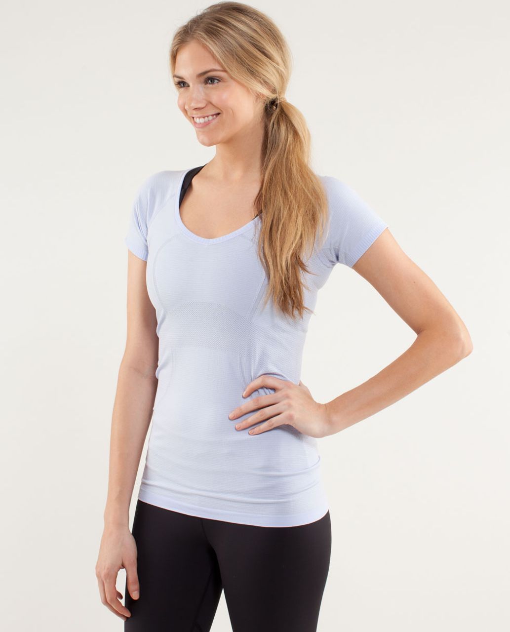 Lululemon Run:  Swiftly Tech V Neck - Cool Breeze