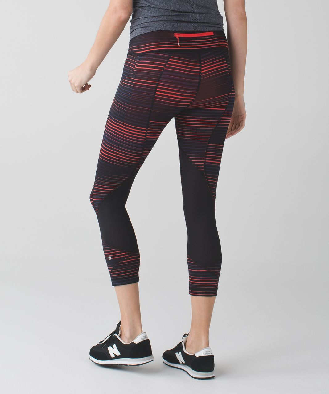 Lululemon Pace Rival Crop *Full-On Luxtreme - Twisted Dune Alarming Black / Black