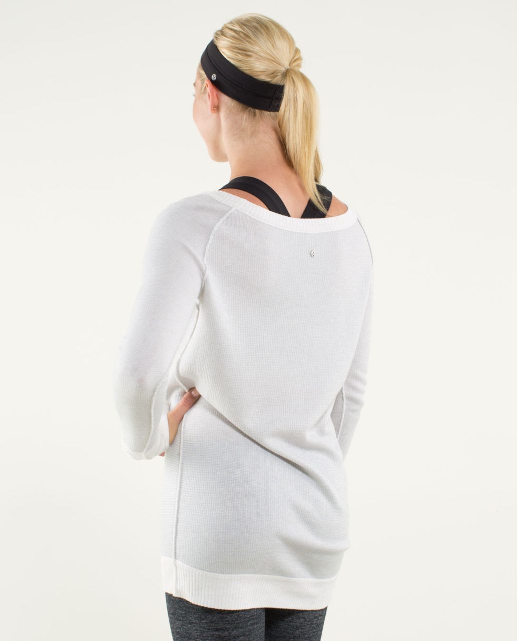 Lululemon Chai Time Pullover II - Heathered White / Silver Spoon