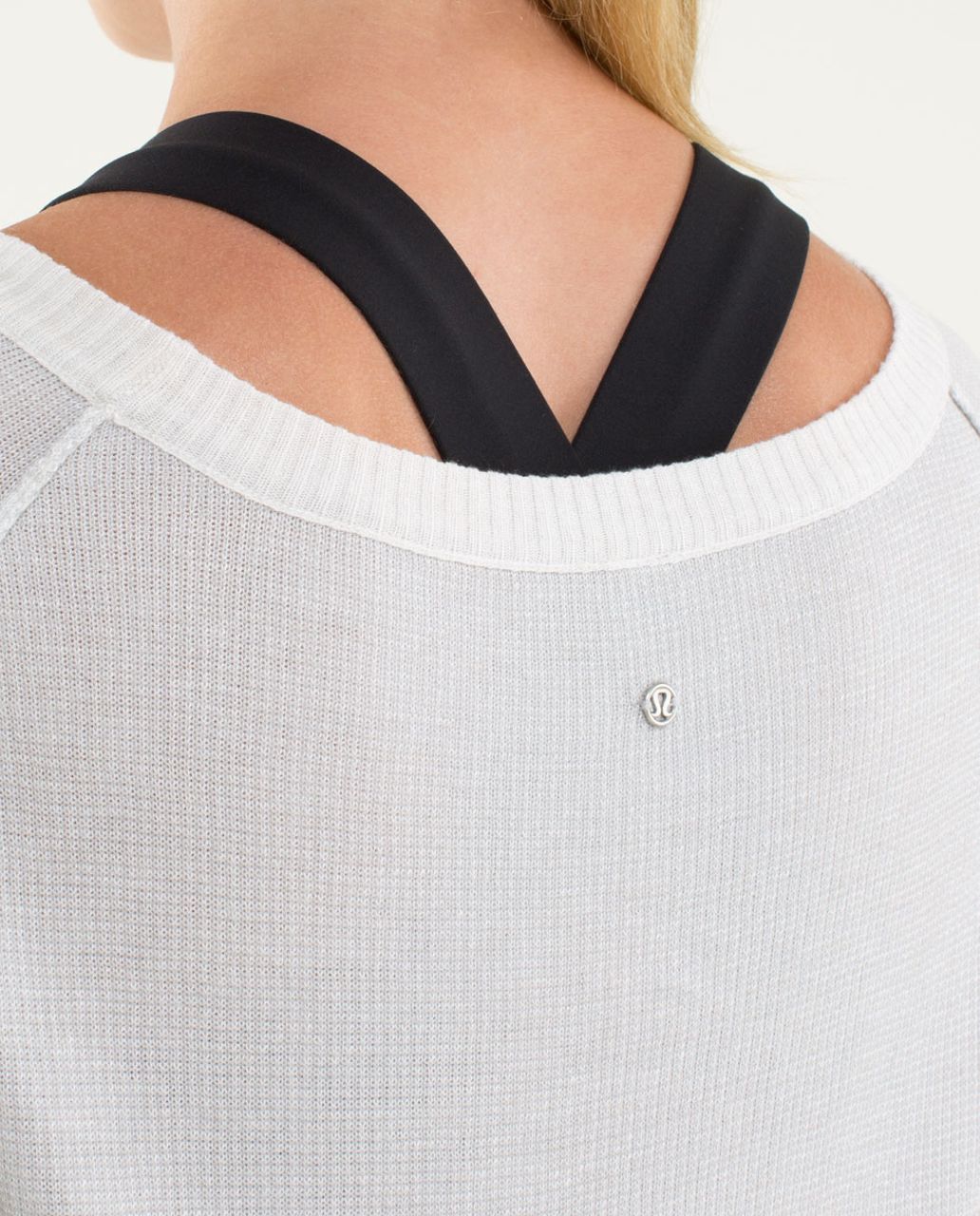 Lululemon Chai Time Pullover II - Heathered White / Silver Spoon