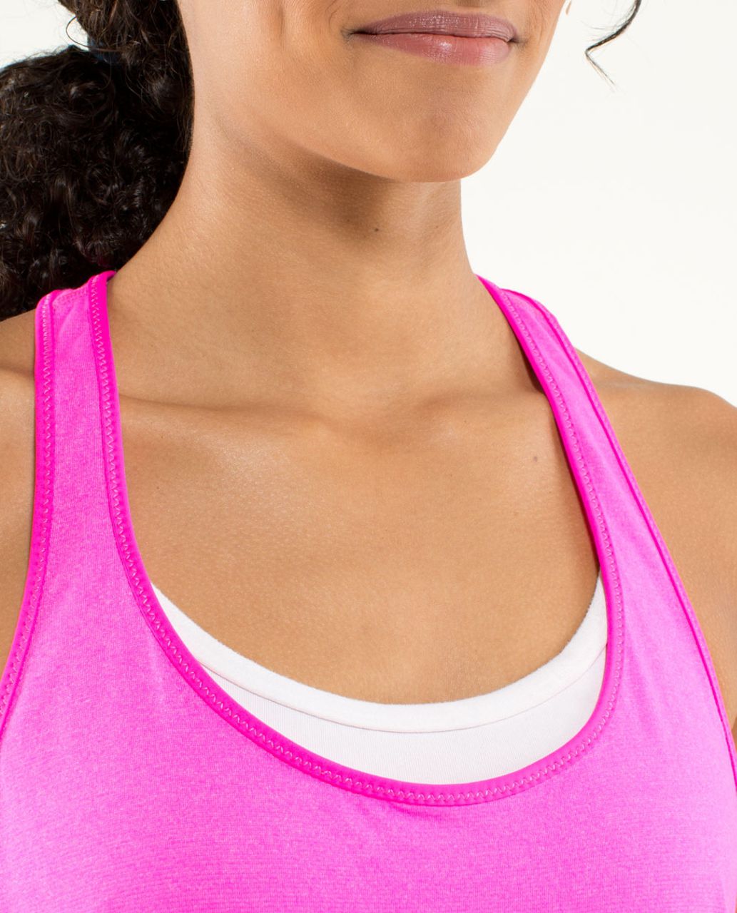 Lululemon 105 F Singlet - Heathered Raspberry Glow Light / Raspberry Glo Light