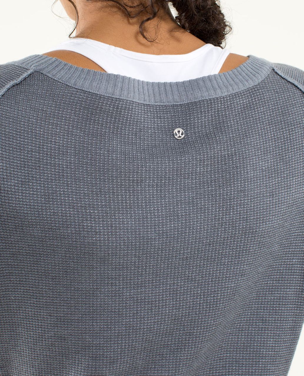 Lululemon Chai Time Pullover II size 8 Blurred Grey NWT Gray Reversible  Sweater