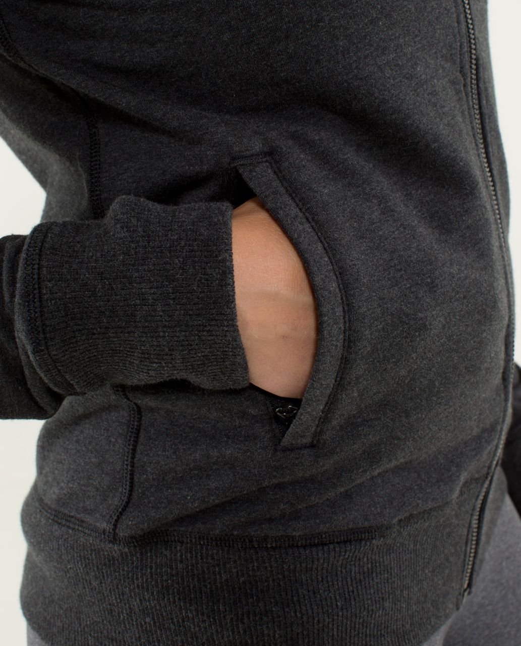 Lululemon Bliss Break Hoodie - Heathered Black /  Black