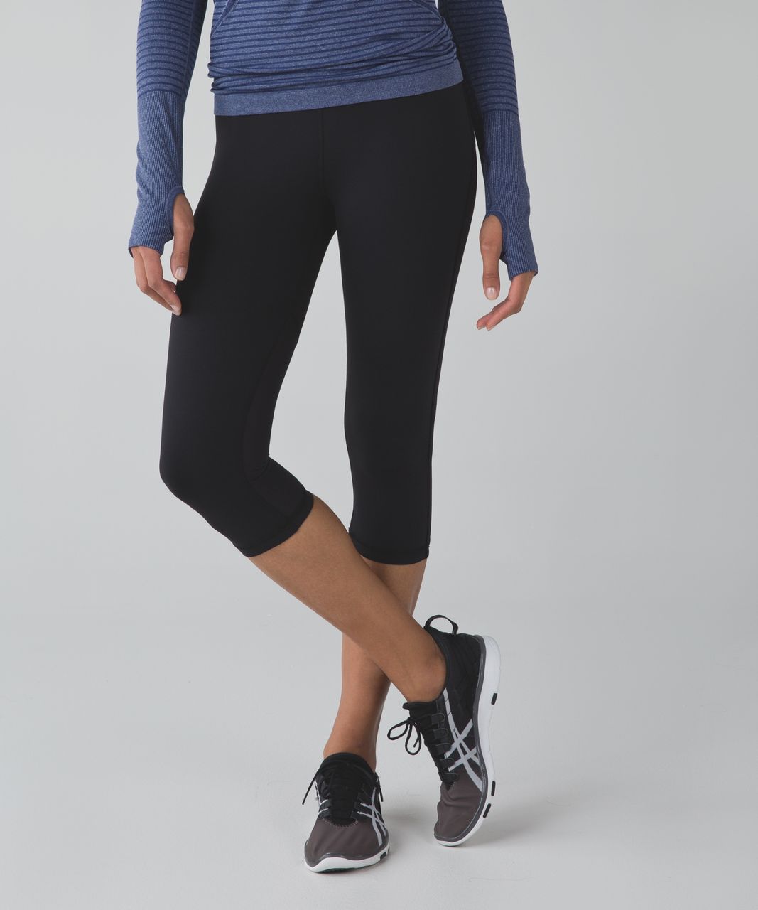 Lululemon Real Quick Crop *Full-On Luxtreme - Black