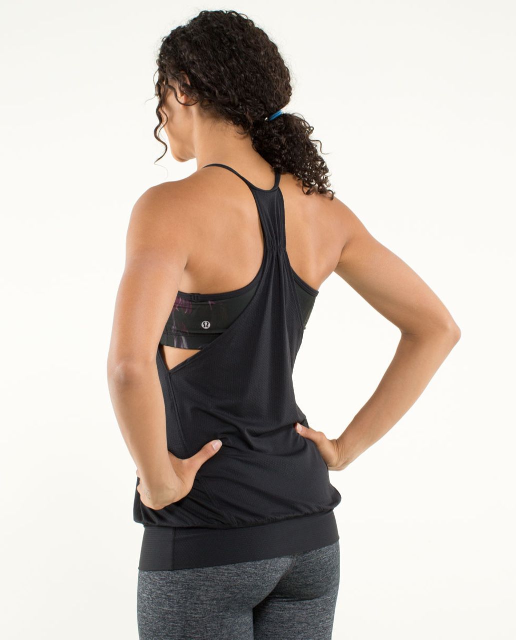 NEW LULULEMON Nouveau Limits Tank Top 2 Boom Juice Black