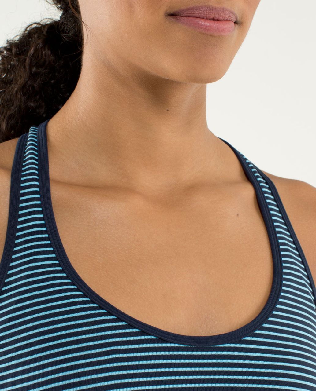 Lululemon Cool Racerback - Hyper Stripe Blue Moon / Inkwell